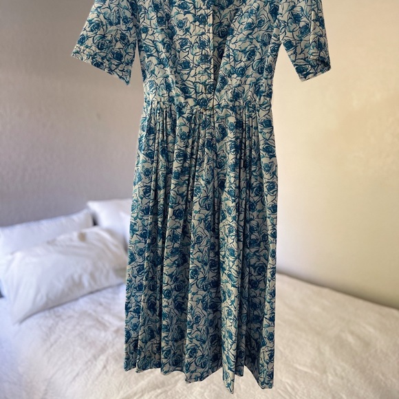 1950s belted Dress with floral print - Picture 8 of 8